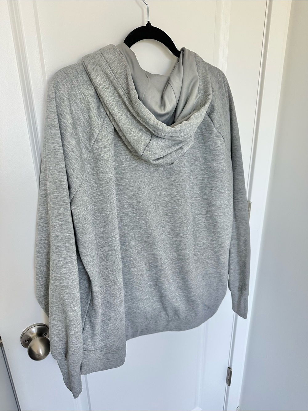 Athletic Works Light Gray Women's Hooded Sweatshirt